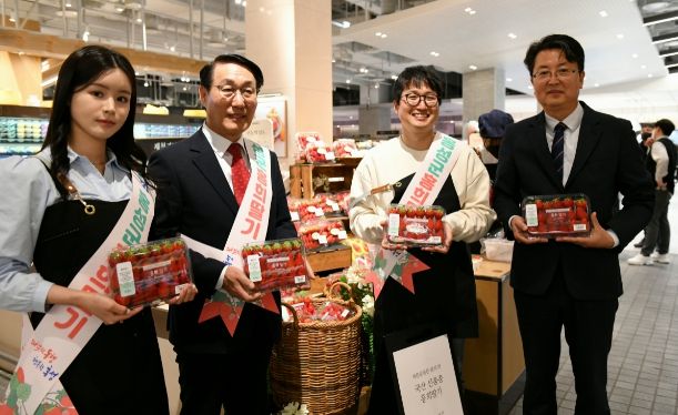 홍성군 우수농산물 신품종 딸기‘홍희’소비자 대상 홍보판촉 행사