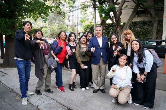 박진 외교장관, 멕시코 미래 세대와 소통