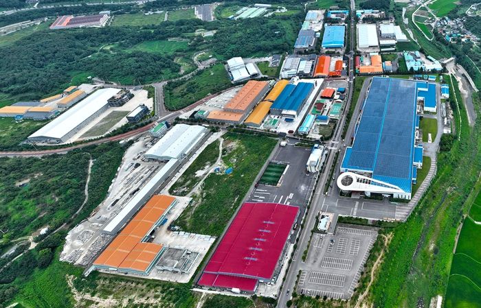 산청군 금서농공단지 드론(2022년 8월)