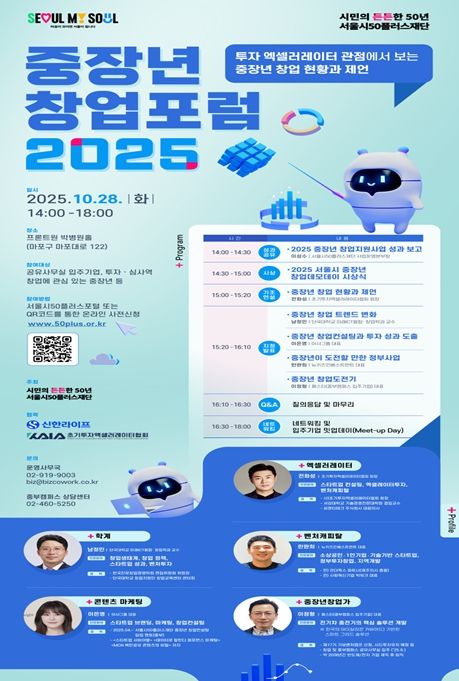 '중장년 창업포럼 2025' 포스터