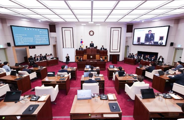 제291회 구미시의회 임시회 전경