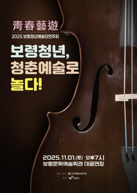 청년예술가 연주회 포스터