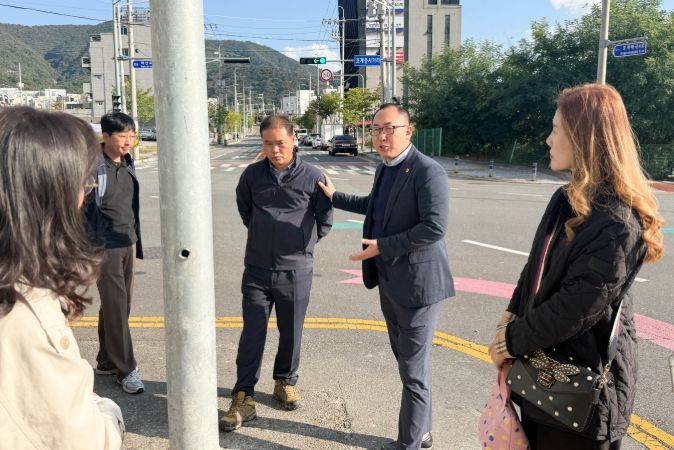 손근호 의원, 옹벽 민원 후속 간담회