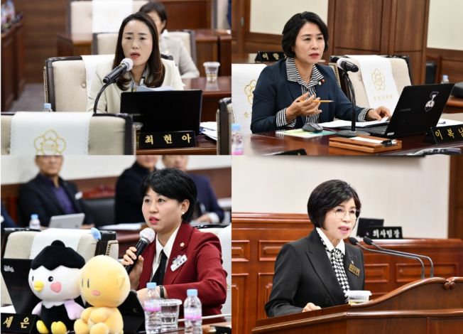 최현아, 이복남, 이세은, 오행숙 의원 질문자