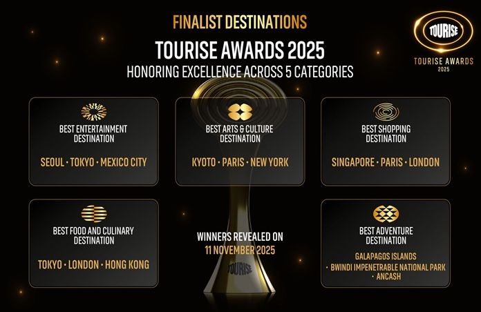 투어라이즈 어워즈 분야별 Top 3