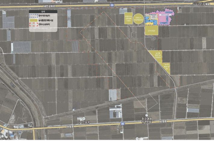 전주 도도동 ‘미래농업 클러스터’ 조성 본격화 (공공통합청사 건립사업 위치도)