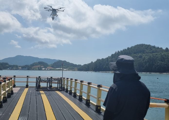 고흥군 거금해양낚시공원 드론배송