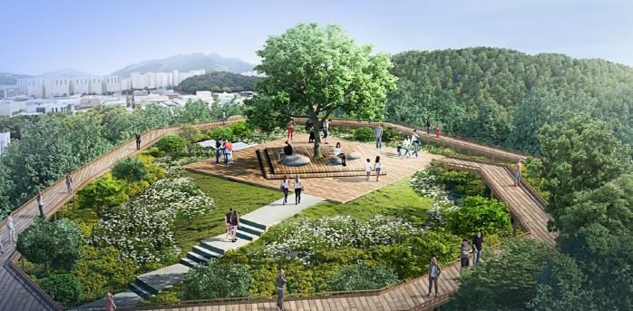 추동 숲정원 하늘마당 조감도