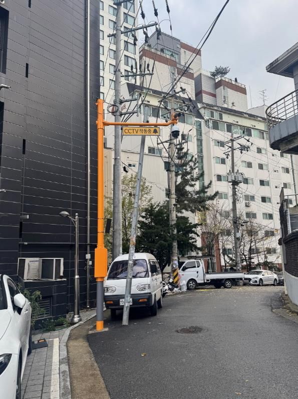 새로 설치된 공공 CCTV 모습