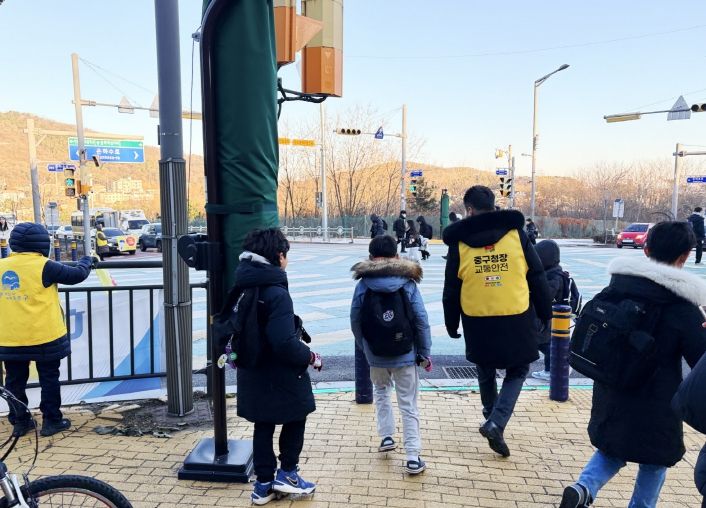 연말 맞이 영종하늘도시 초등학교 교통안전 현장점검- 하늘초
