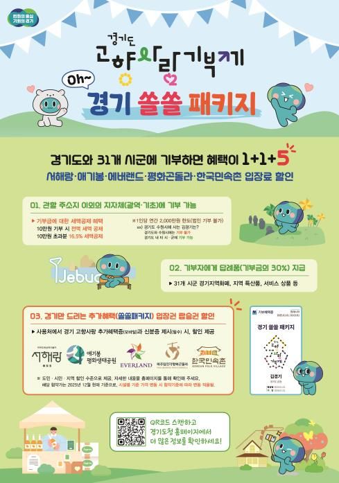 경기도고향사랑기부제 경기쏠쏠패키지