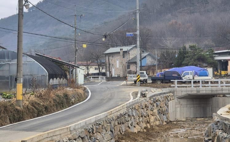 은천동소하천 정비사업 공사