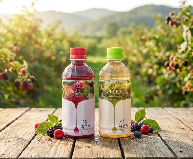 첫 자체제품 ‘고창복분자 그린·레드’ 출시