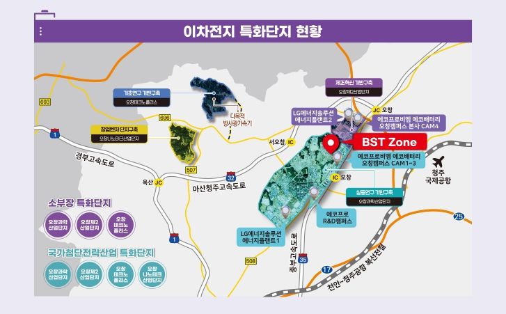 이차전지 특화단지 현황