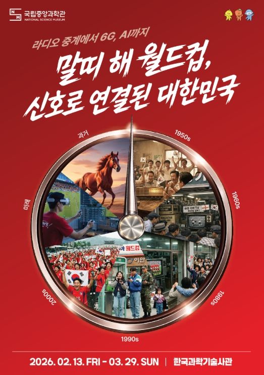 말띠 해 월드컵, 신호로 연결된 대한민국 특별전 포스터