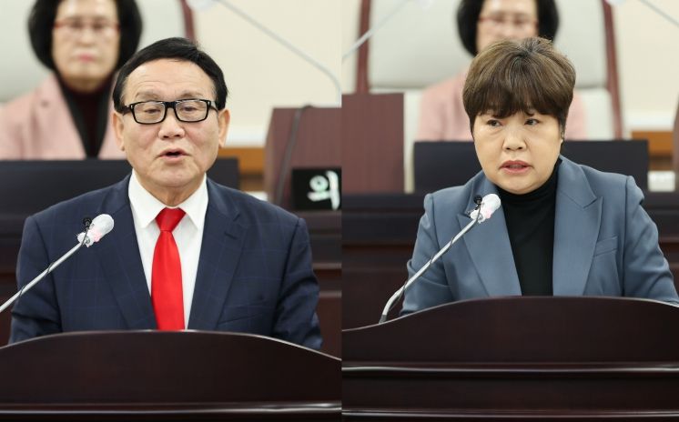 인천 동구의회 이영복 의원·윤재실 의원 의정자유발언
