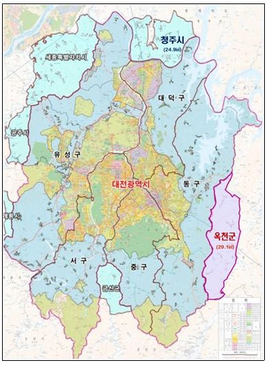 개발제한구역 지정 현황