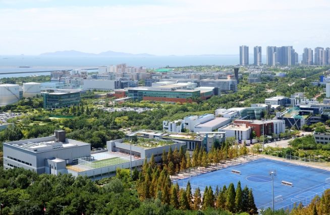 송도국제도시 4공구에 생산 및 연구시설을 확장 중인 셀트리온
