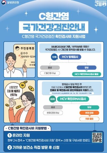 C형간염 국가건강검진안내 홍보물
