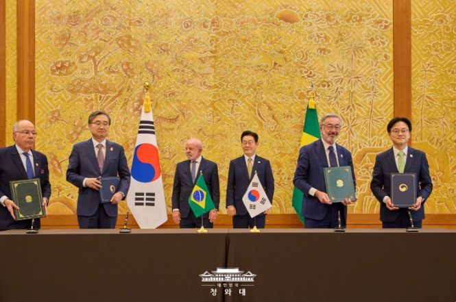 한·브라질 양해각서 체결식(청와대)