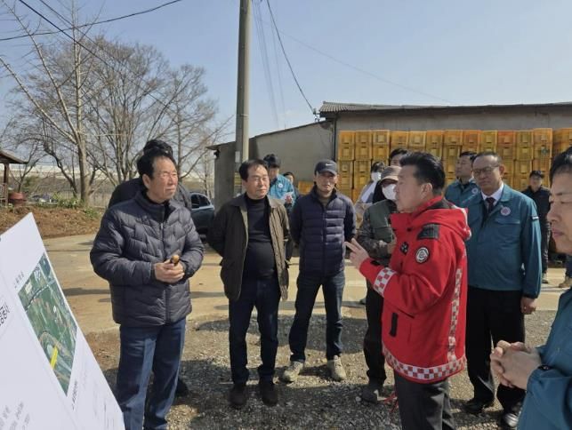최재구 군수 현장답사 모습