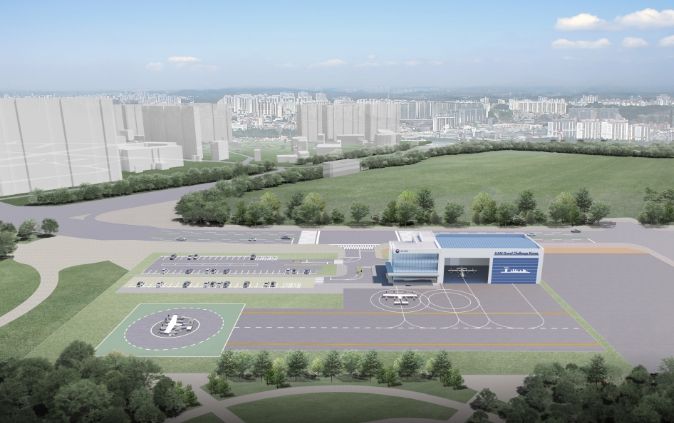 킨텍스 K-UAM 실증 버티포트 조감도(안)