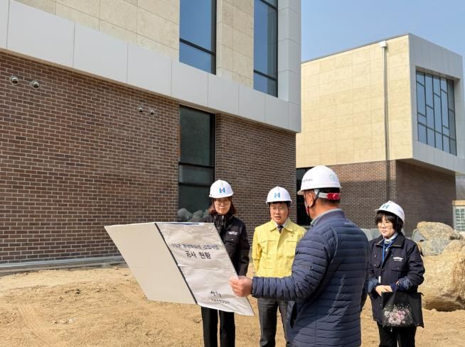 산청군 평생학습관 공사현장 점검
