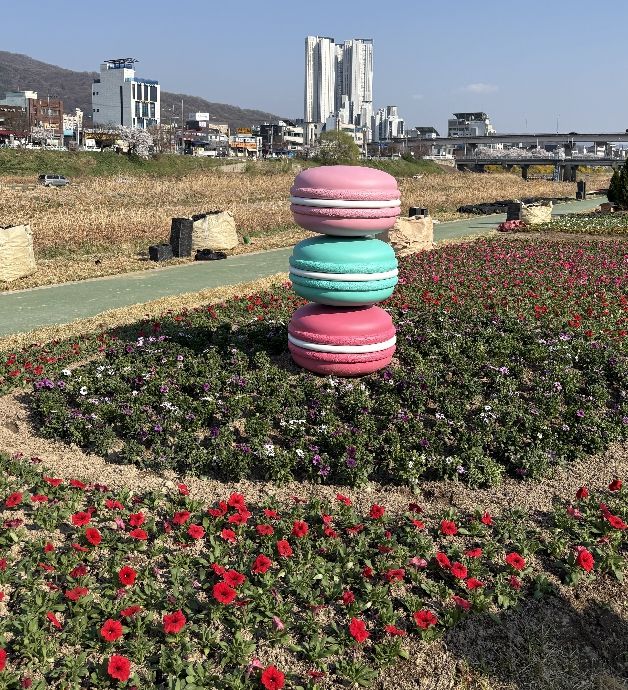 2026 무심천 흥덕대교 마카롱 조형물