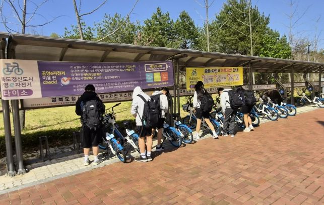 예천군 경북도청신도시 공영e자전거, 고유가 시대 속 대안 교통수단으로 '우뚝'